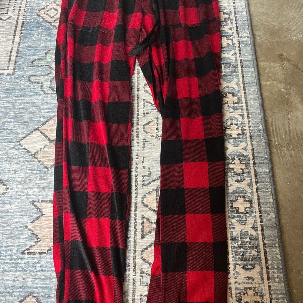 Jansport Red and Black Plaid Pants